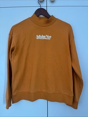 adidas Neo Men's Turtleneck Sweatshirt in mustard yellow
